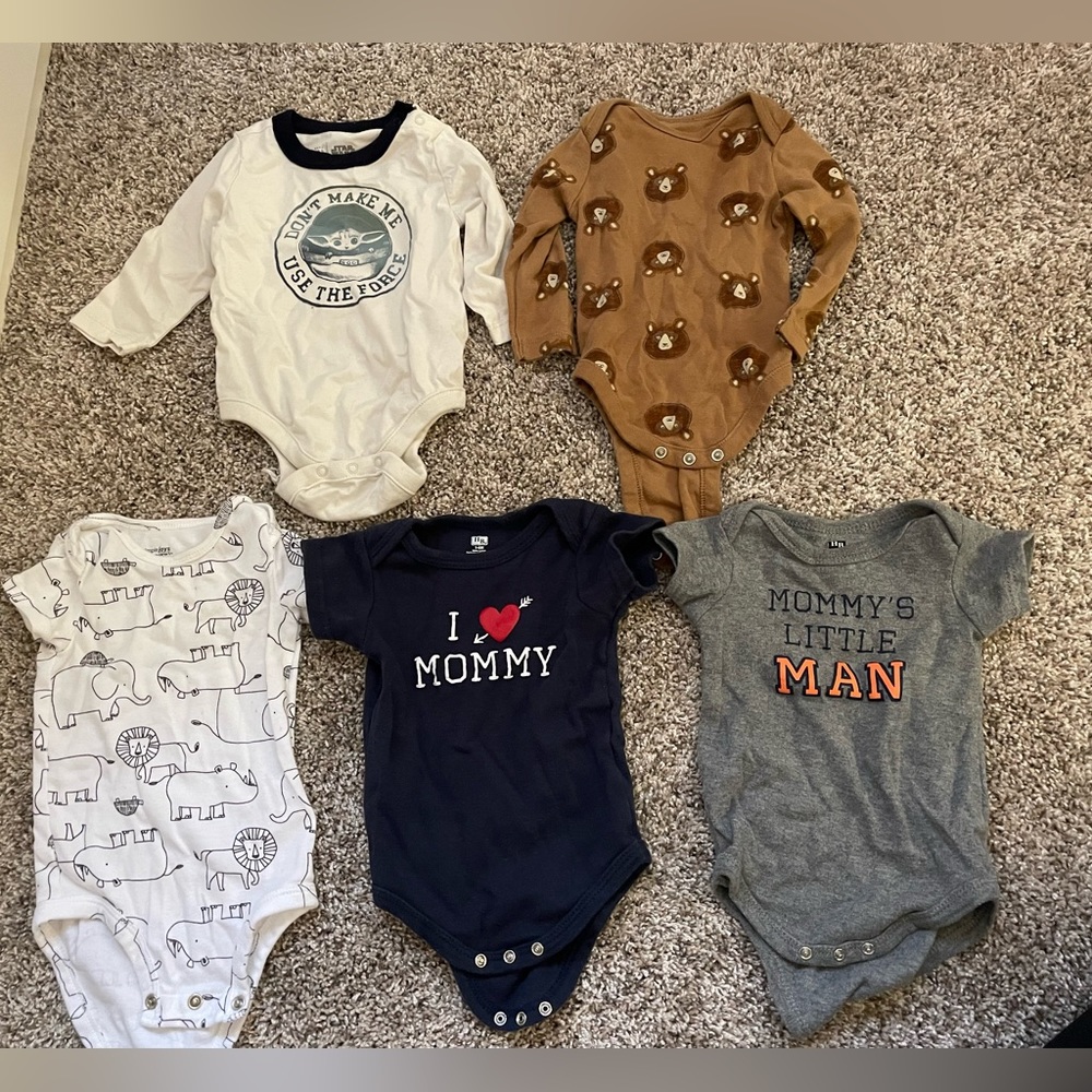 3-6 month onsies